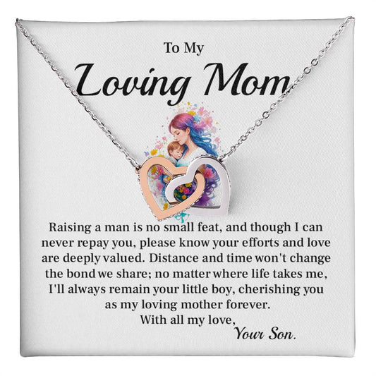 Mother Necklace Gift From Daughter for Christmas Message Card