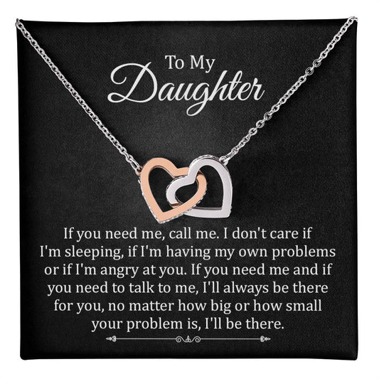 To My Daughter Necklace Gift From Mom and Dad