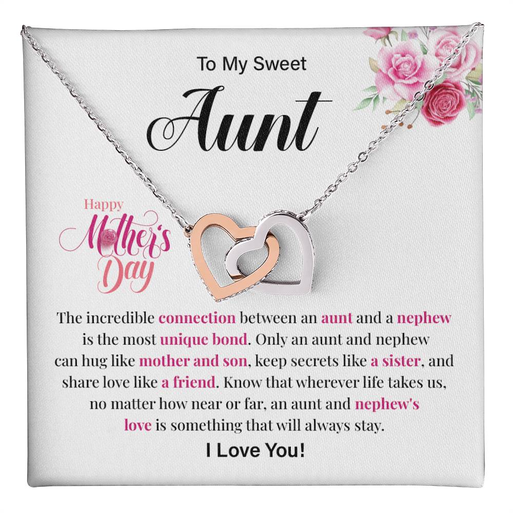 Mother’s Day Gift for Aunt from Nephew – Hearts Necklace