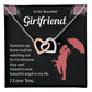 To My Beautiful Girlfriend Necklace – Gift with Message Card