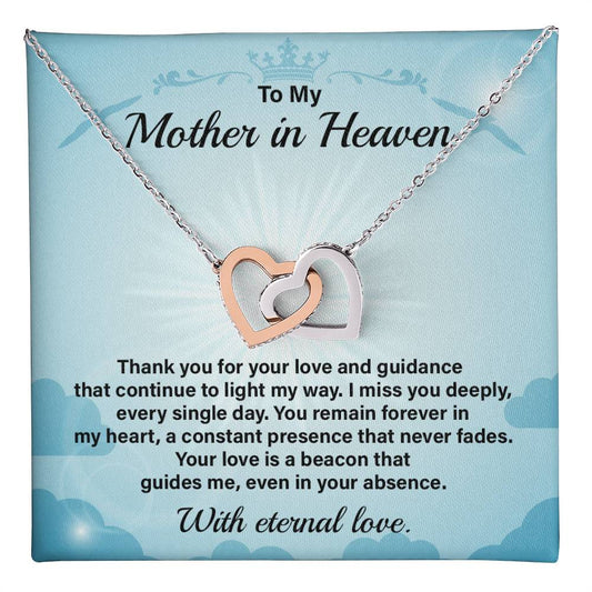 Mother in Heaven Necklace Gift from Daughter