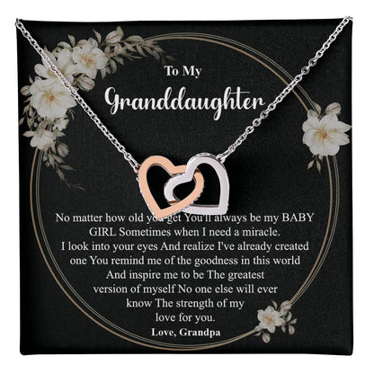 Granddaughter Necklace from Grandpa – Gift Box Message
