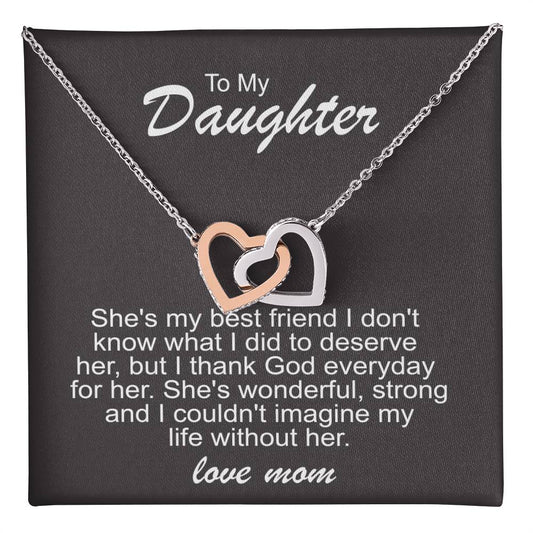 To My Daughter Necklace – Best Friend Gift from Mom