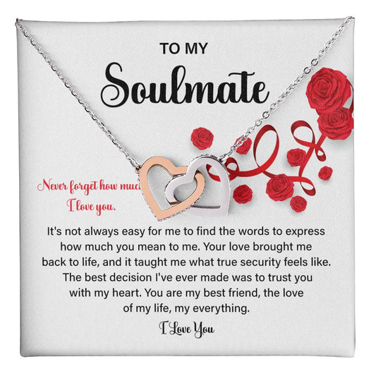 Soulmate Gift Necklace for Her – Love Message Box