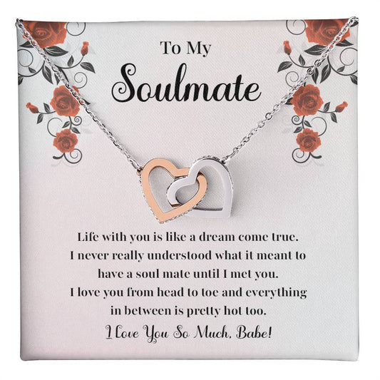 Soulmate Necklace Gift for Her with Jewelry Box
