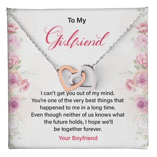 Romantic Girlfriend Necklace with Love Quote