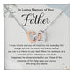 Loss of Father Memorial Necklace Interlocking Hearts Gift Box