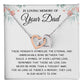 Memorial Necklace for Dad Eternal Bond Tribute Gift