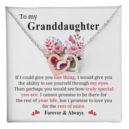 Granddaughter Jewelry Gift with Heartfelt Message Card
