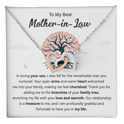 Gift for Mother-in-Law from Bride with Family Tree Card