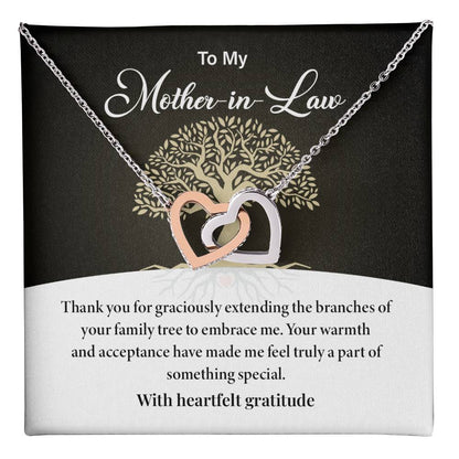 Mother-in-Law Necklace Gift from Daughter-in-Law with Card