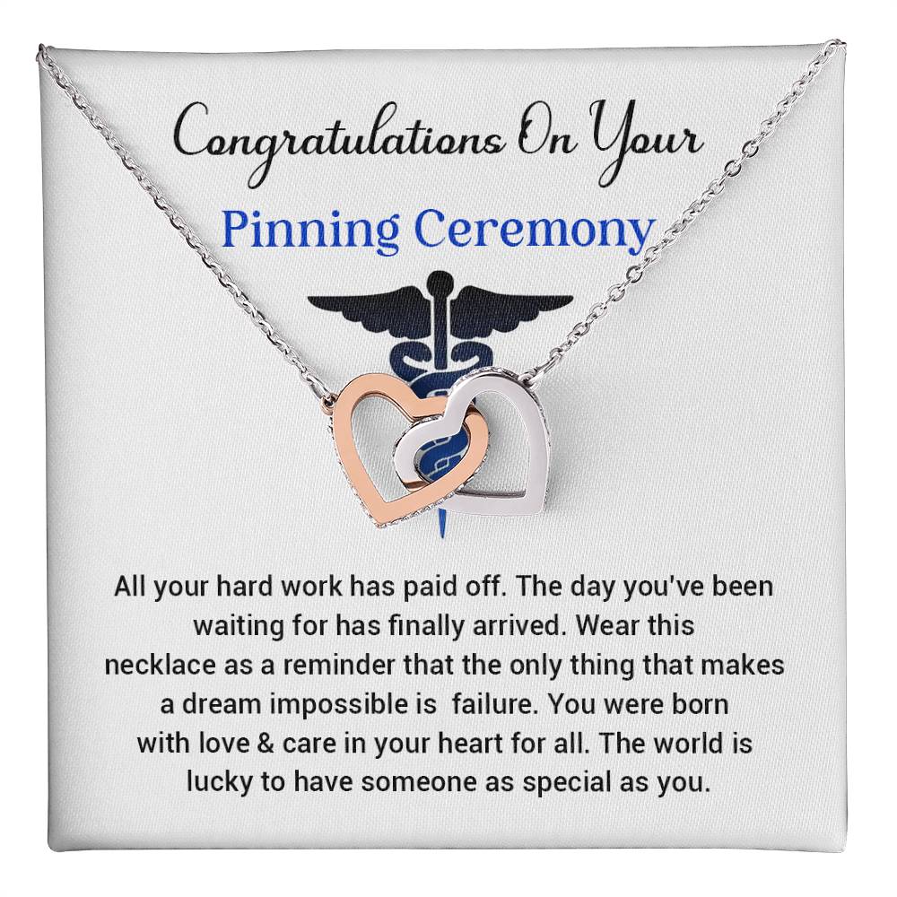 Congratulations On Your Pinning Ceremony Necklace Pinning Ceremony Necklace Gift Congratulations Pinning Ceremony Jewelry Pinning Ceremony Keepsake Necklace Special Heart Necklace Gift Gift For Graduates Pinning Ceremony