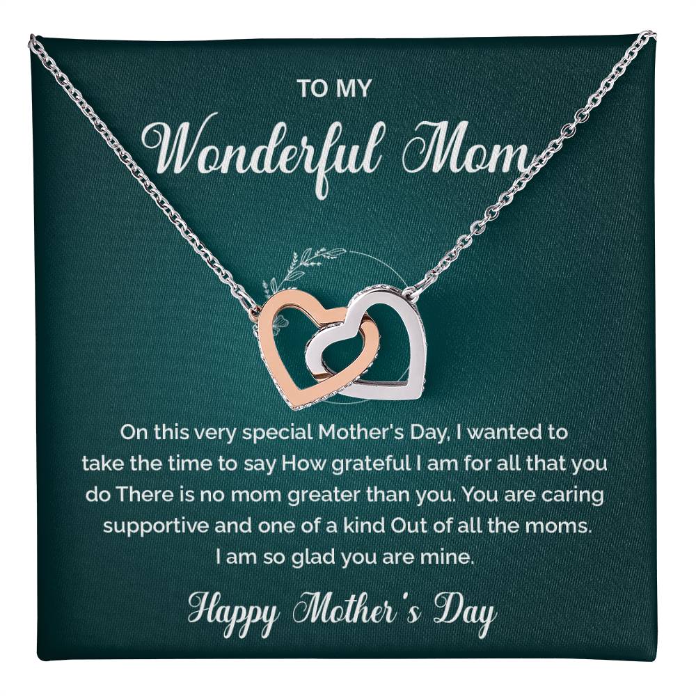 To My Wonderful Mom One-of-a-kind Mom Necklace Best Mom Ever Necklace Gratitude For Mom Necklace Spiritual Bond With Mom Necklace Heartfelt Message Necklace For Mom Wonderful Mom Necklace Gift Heartfelt Gift For Mom Gift For Mom