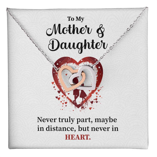 Mother Daughter Necklace Gift – With Message Card
