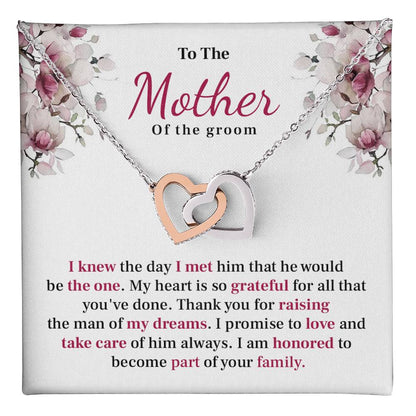 Sentimental Mother of Groom Jewelry With Message Card