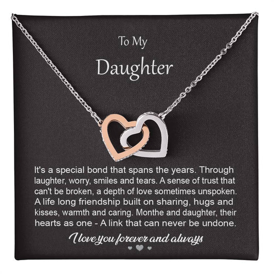 To My Daughter Gift Necklace from Parent