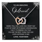 Amazing Girlfriend Necklace – Heart Pendant with Message Card