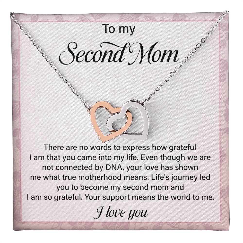 Second Mom Necklace Gift from Stepchild – Sentimental Jewelry for Bonus Mom, Stepmom, Mother Figure