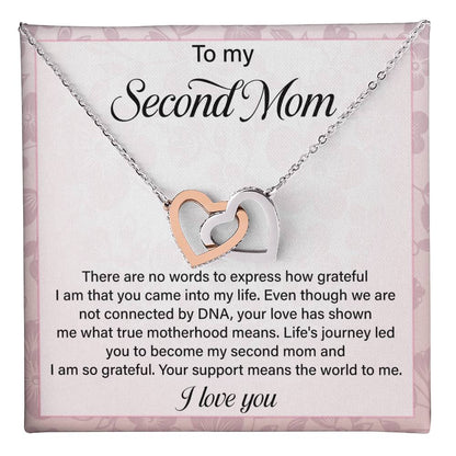 Second Mom Necklace Gift from Stepchild – Sentimental Jewelry for Bonus Mom, Stepmom, Mother Figure