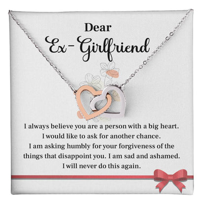 Forgiveness Necklace Gift for Ex-Girlfriend with Card