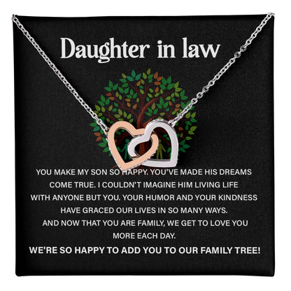 Daughter-in-law  Necklace For Daughter-in-law Loving Gift For Daughter-in-law Necklace For Daughter-in-law’s Happiness Gift For Daughter-in-law From Family Special Necklace For Daughter-in-law Gift For Daughter-in-law’s Marriage