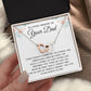 Memorial Necklace for Dad Eternal Bond Tribute Gift