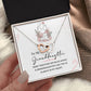 Granddaughter Necklace Gift – Heartfelt Message Card Inside