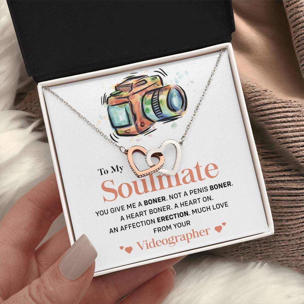Videographer to Soulmate Funny Necklace Gift