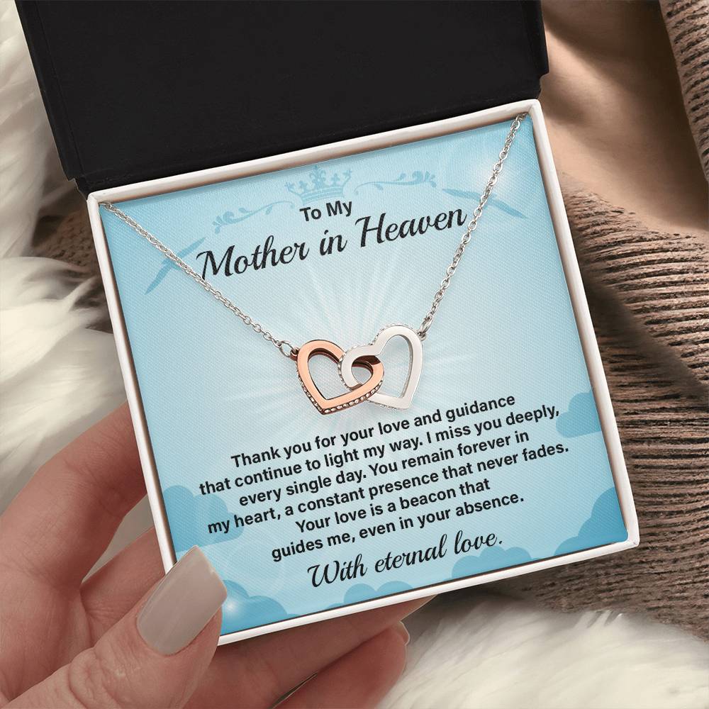 Mother in Heaven Necklace Gift from Daughter