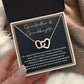 Grandmother and Granddaughter Necklace Gift with Sweet Bond Message