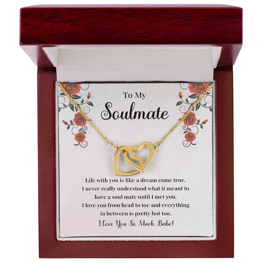 Soulmate Necklace Gift for Her with Jewelry Box