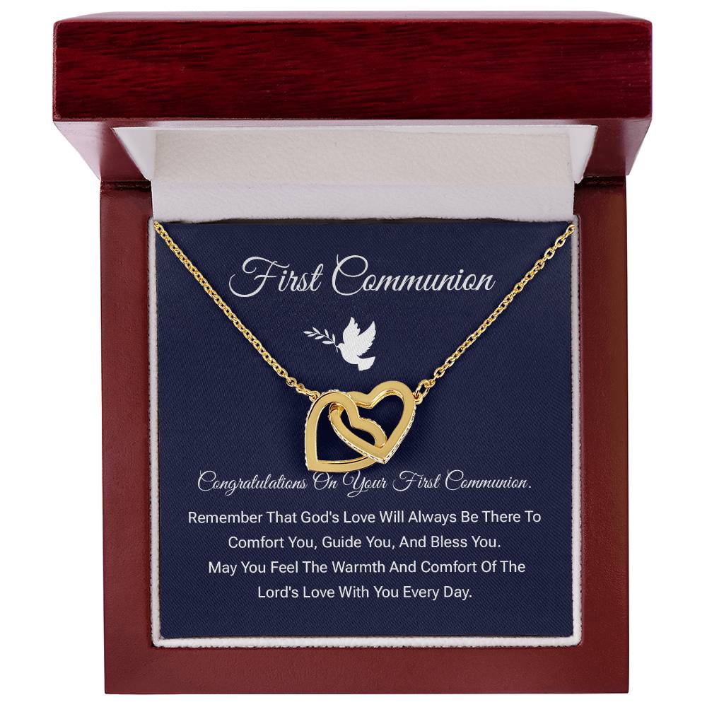 First Communion Necklace Gift – Religious Keepsake for Girls
