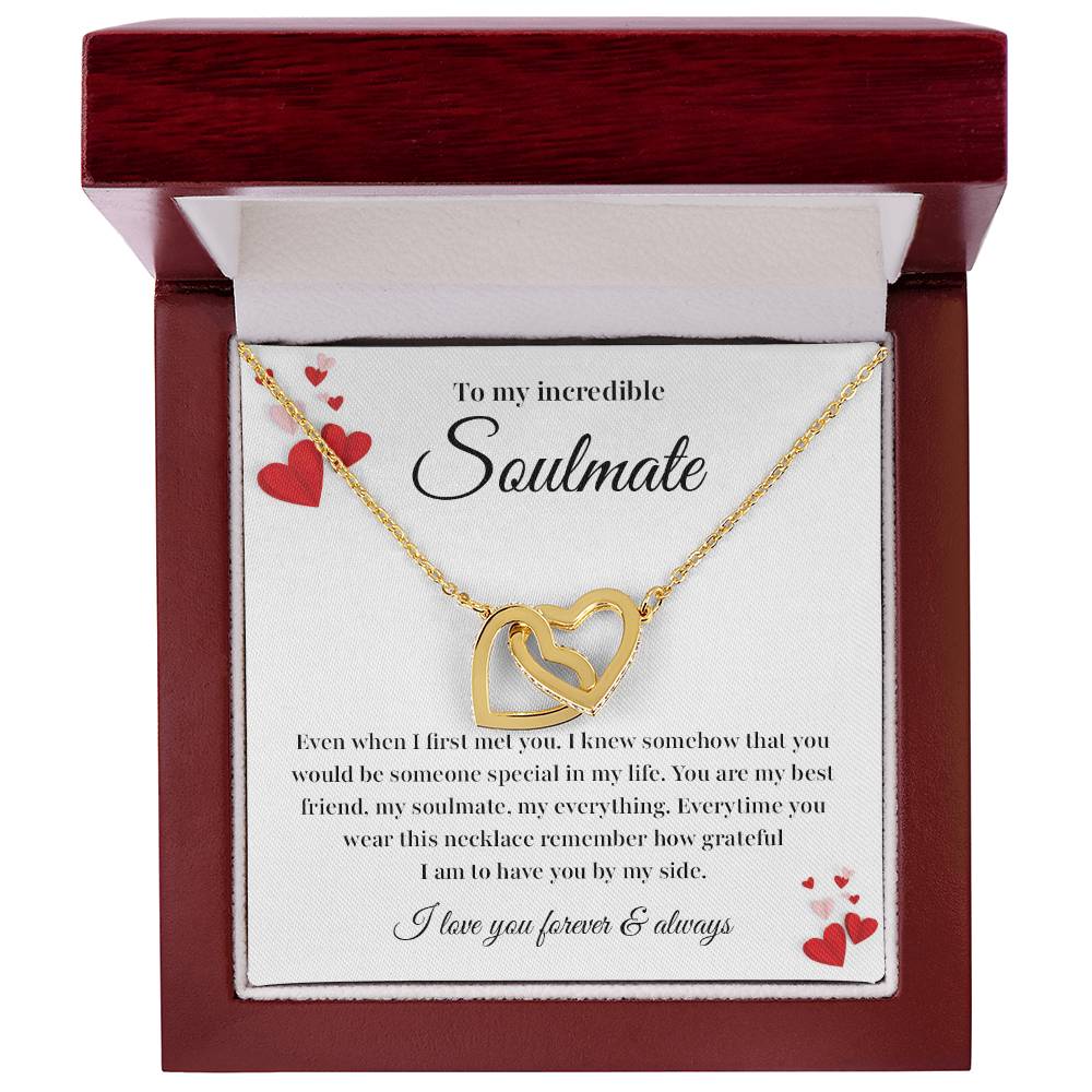 Soulmate Necklace Gift with Card and Gift Box