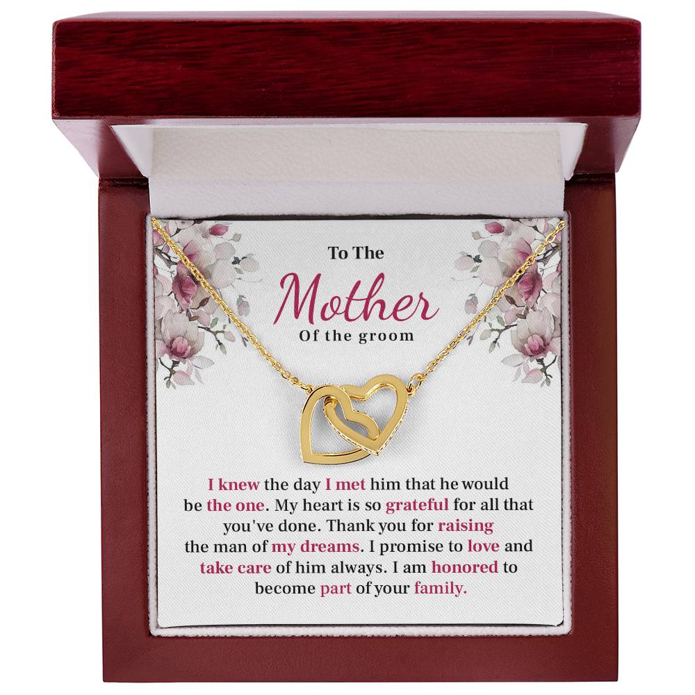 Sentimental Mother of Groom Jewelry With Message Card