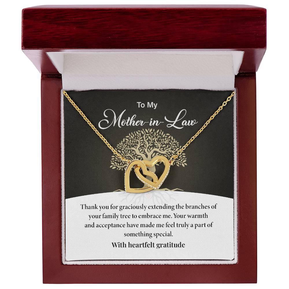 Mother-in-Law Necklace Gift from Daughter-in-Law with Card