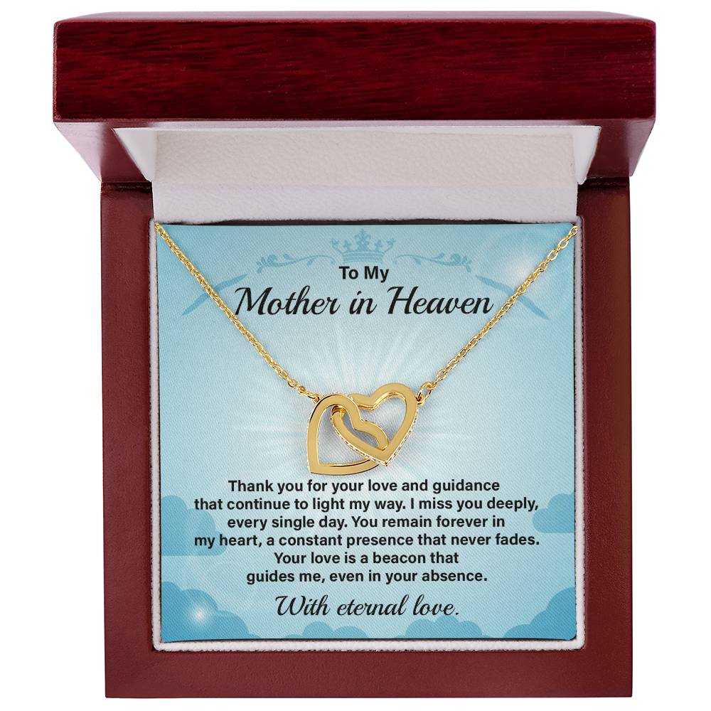 Mother in Heaven Necklace Gift from Daughter