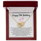 19th Birthday Interlocking Hearts Necklace – Gift Box & Card