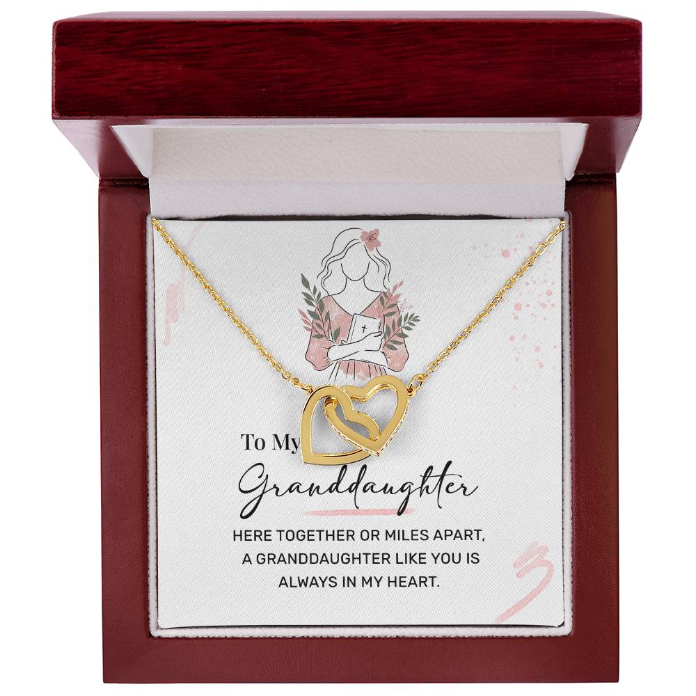 Granddaughter Necklace Gift – Heartfelt Message Card Inside