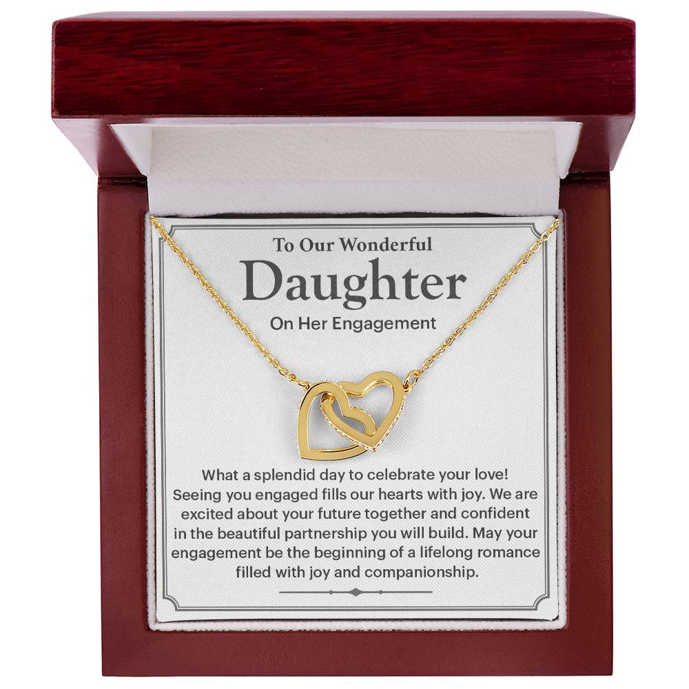 To Our Wonderful Daughter Daughter Engagement Necklace Engagement Gift For Daughter Sentimental Gift For Daughter’s Engagement Jewelry Gift For Daughter’s Engagement Wedding Journey Gift For Daughter Jewelry Gift For Daughter Special Engagement Gift