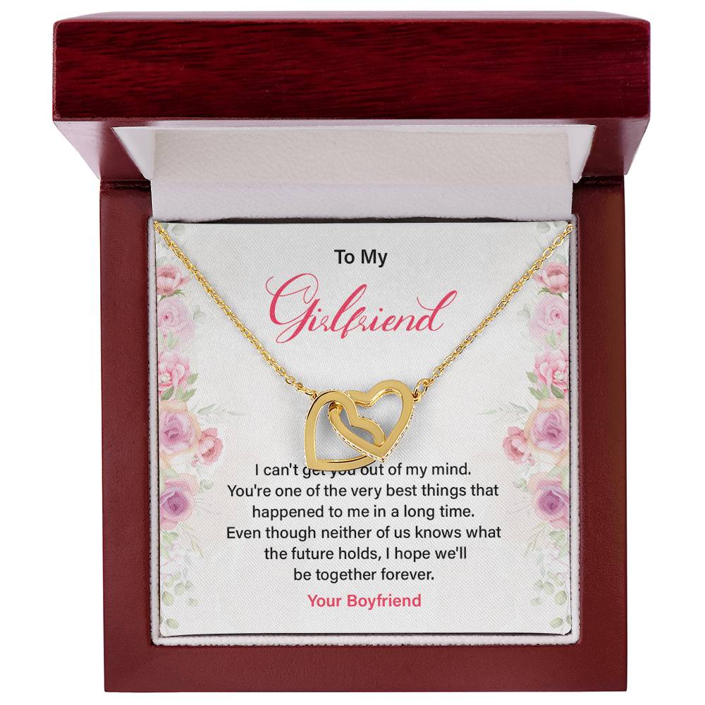 Romantic Girlfriend Necklace with Love Quote