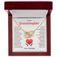 Granddaughter Gift from Grandpa with Heart Necklace