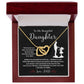 Daughter Gift from Dad – Love & Strength Necklace Message