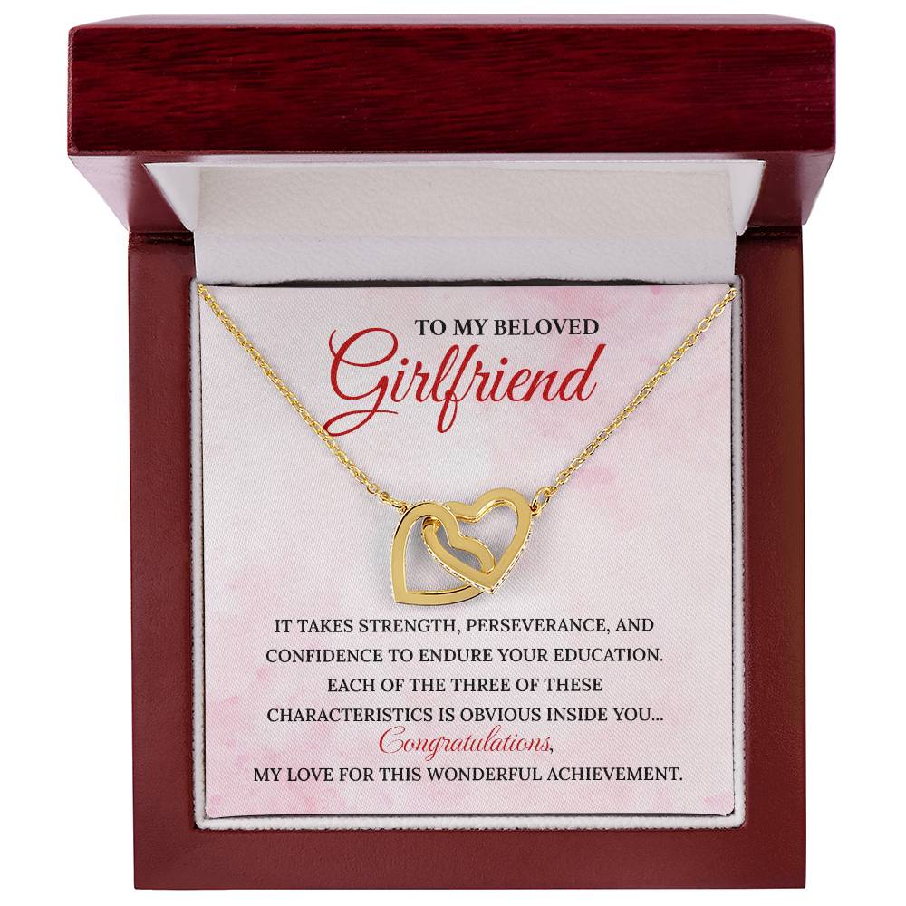 Girlfriend Graduation Necklace with Gift Card
