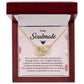 Romantic Soulmate Necklace for Her with Message Card