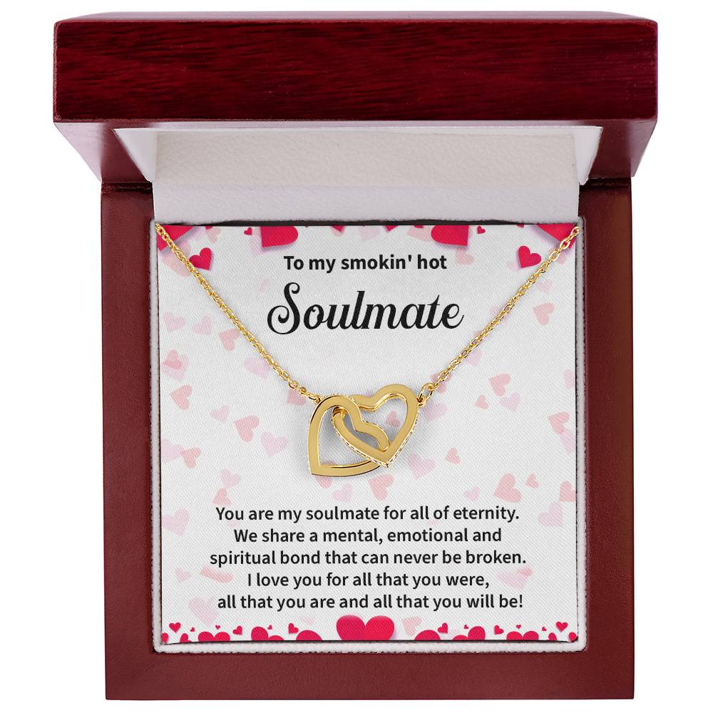 Soulmate Interlocking Hearts Gift with Message Card