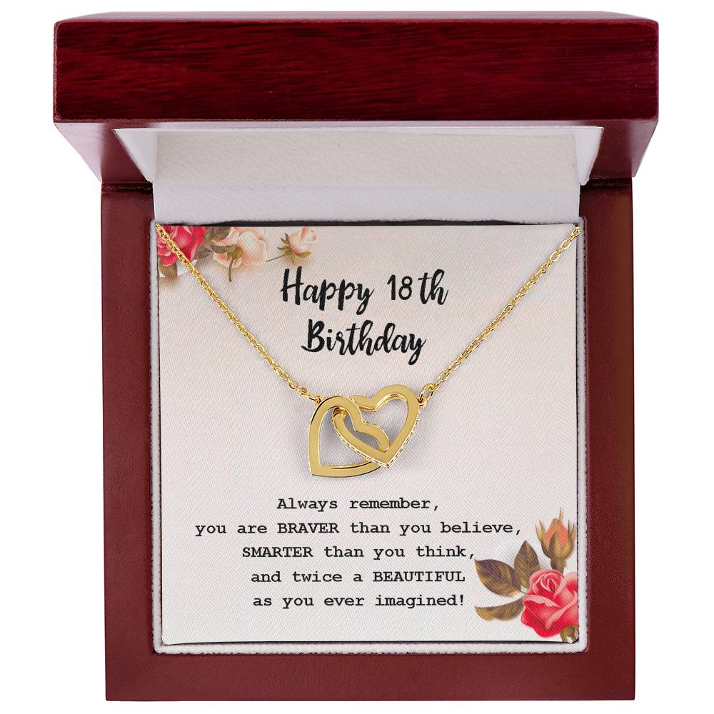 18th Birthday Necklace Gift – Heart Pendant Box