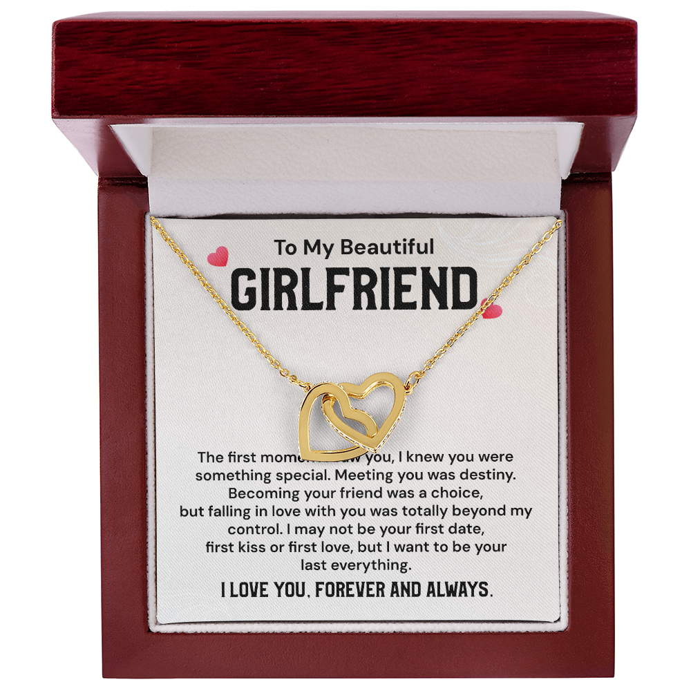 Romantic Girlfriend Necklace with Message Card Gift