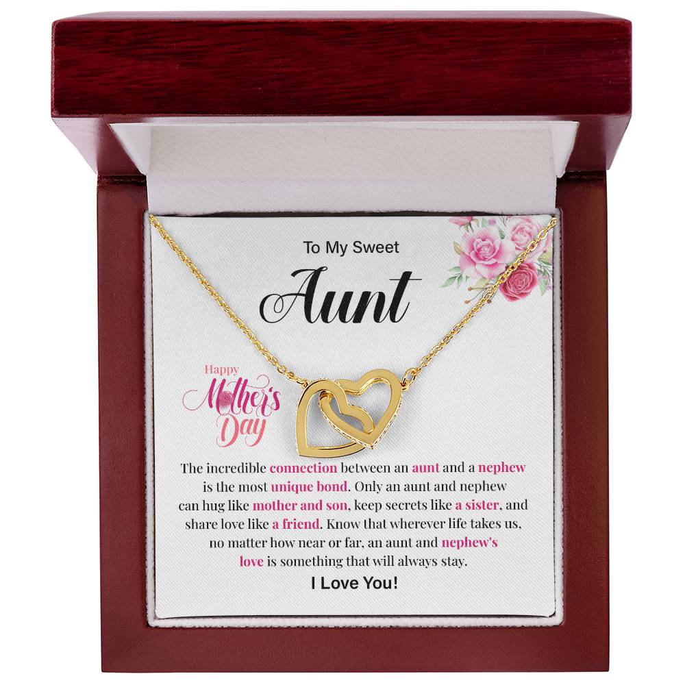 Mother’s Day Gift for Aunt from Nephew – Hearts Necklace
