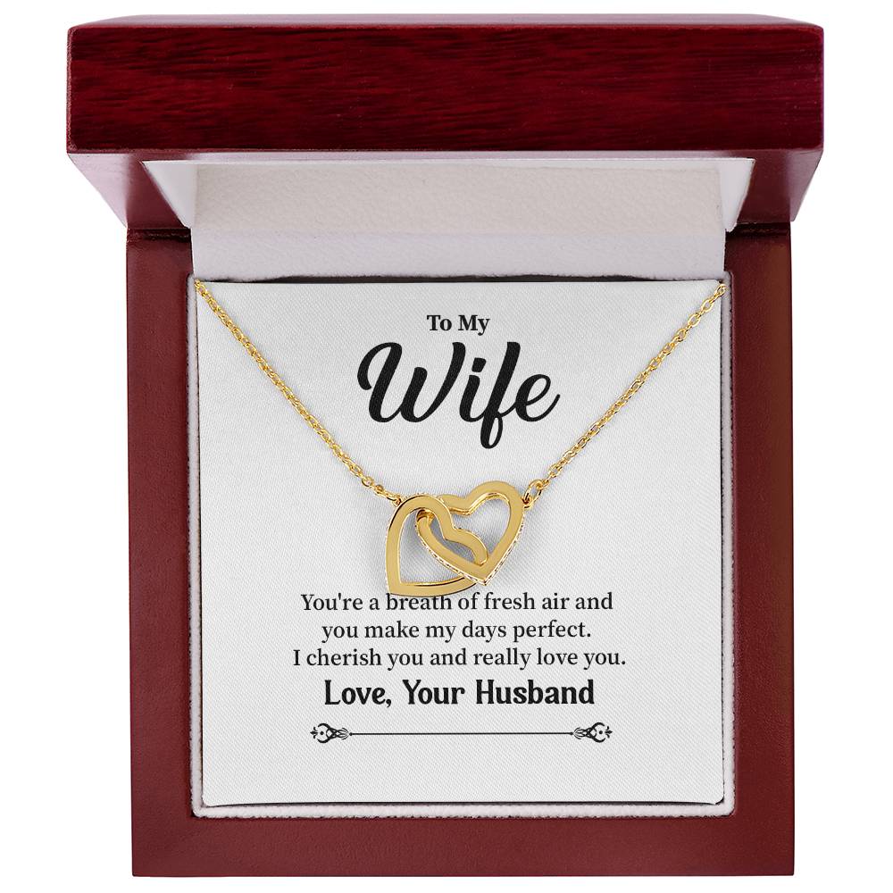 Romantic Necklace Gift for Wife from Husband with Message