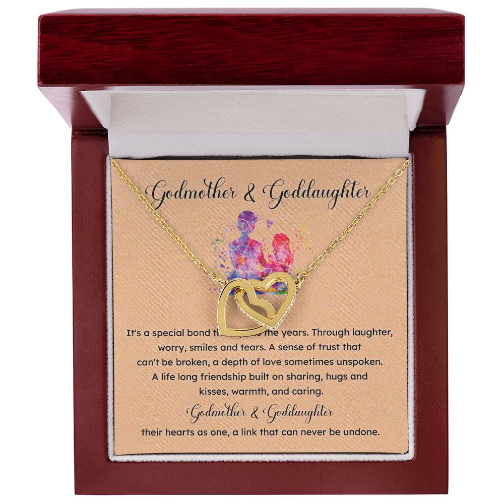 Godmother & Goddaughter Necklace – Gift with Message Card